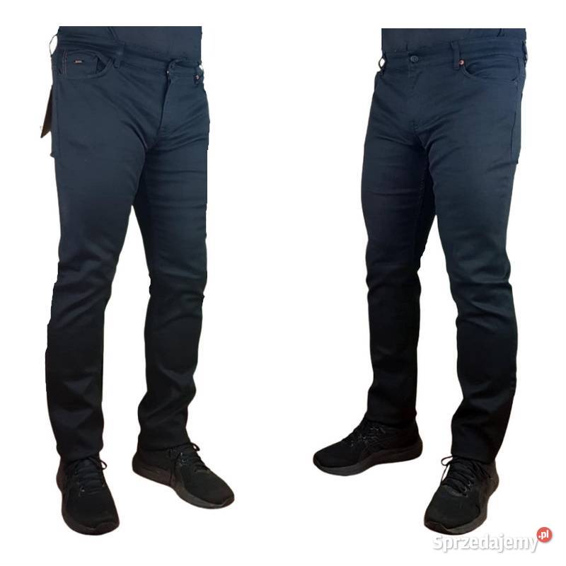 Czarne jeansy Hugo Boss Delaware Orange Slim Tarnowskie Góry
