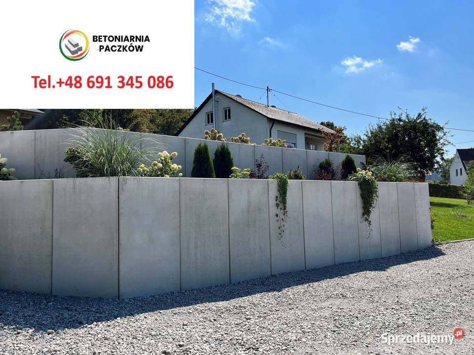 Płyty drogowe mury oporowe L i T beton przepusty opolskie Nysa