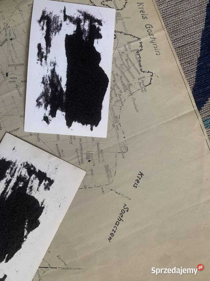 Łowicz Kiernozia Bielawy MAPA drogowa powiatu Antyki, Sztuka, Kolekcje sprzedam