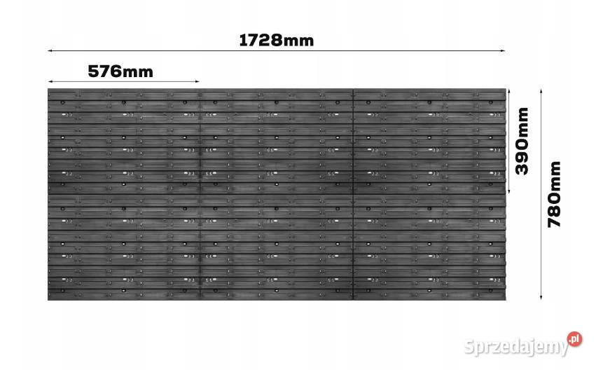 Tablica warsztat narzędzia 178 x 78 30 kuwet Poznań
