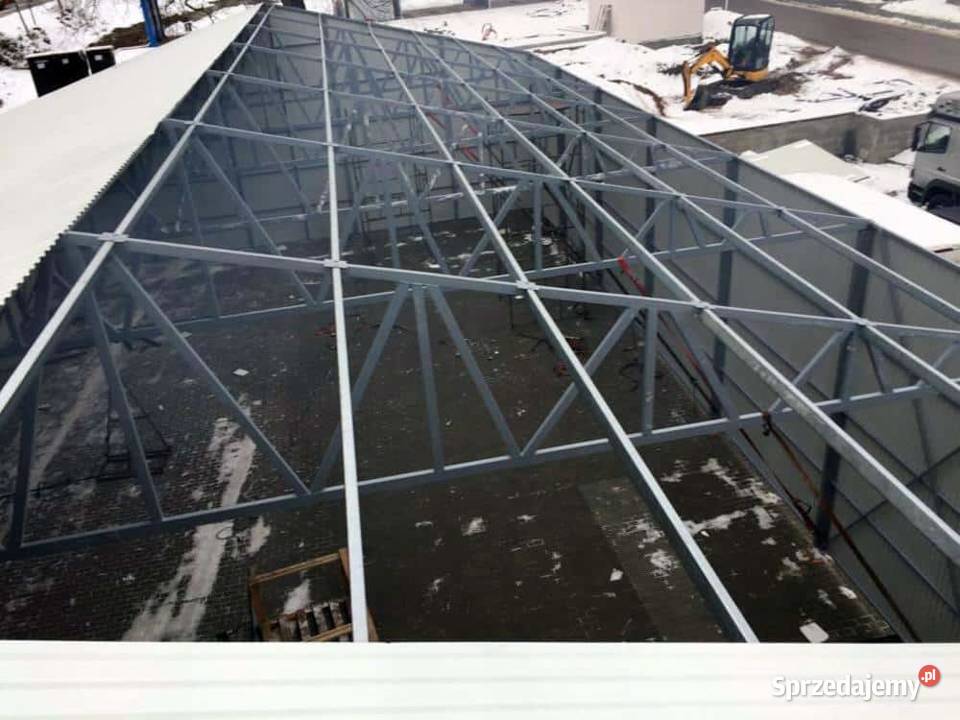 Blaszana montowana hala 1333 m biała małopolskie Kraków