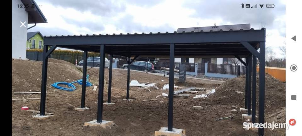 Wiata carport wiata samochodowa metalowa Nowy Sącz