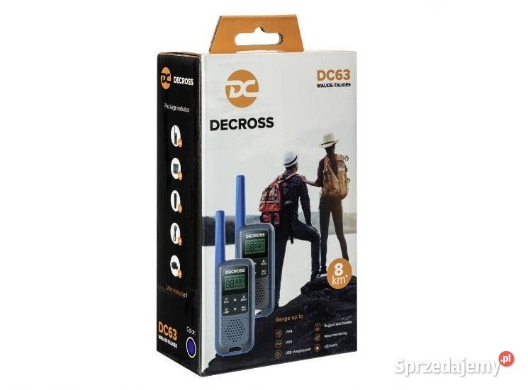 Radiotelefony PMR DECROSS DC63 Zakopane