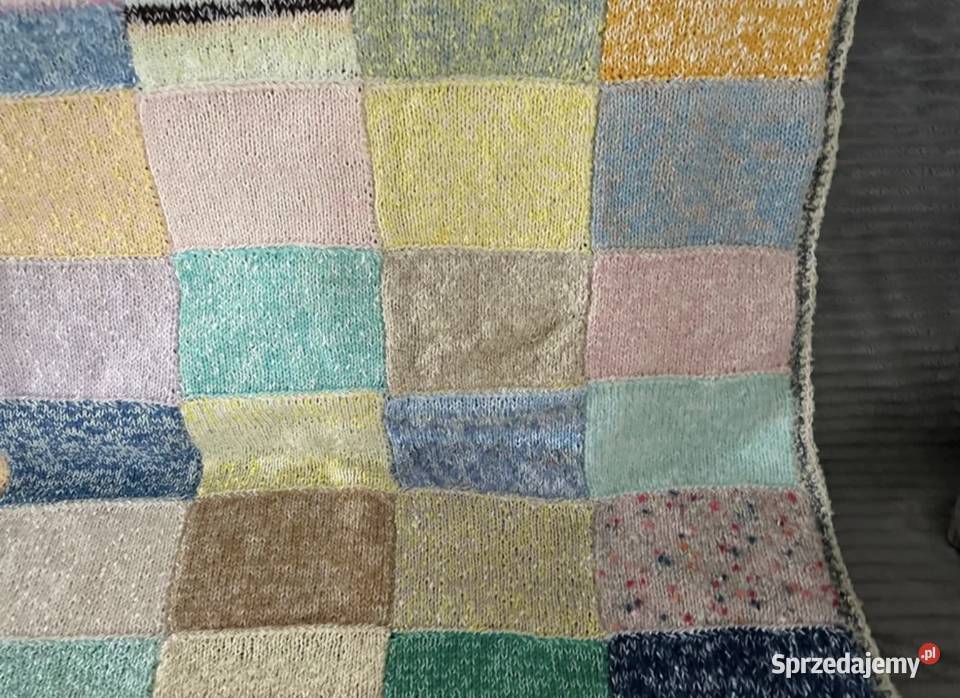 Narzuta dziergana na łóżko Design 150x220 wielokolorowy