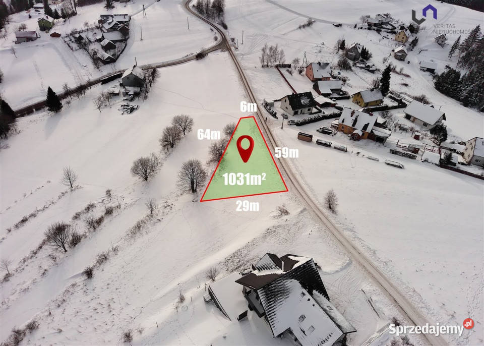 Grunt Koniaków koniaków 1031m2 śląskie