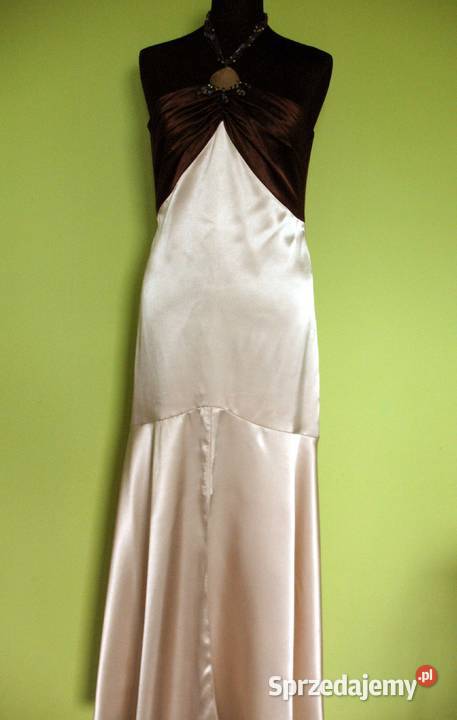 Sukienka satyna 40 L biust 90 Maxi