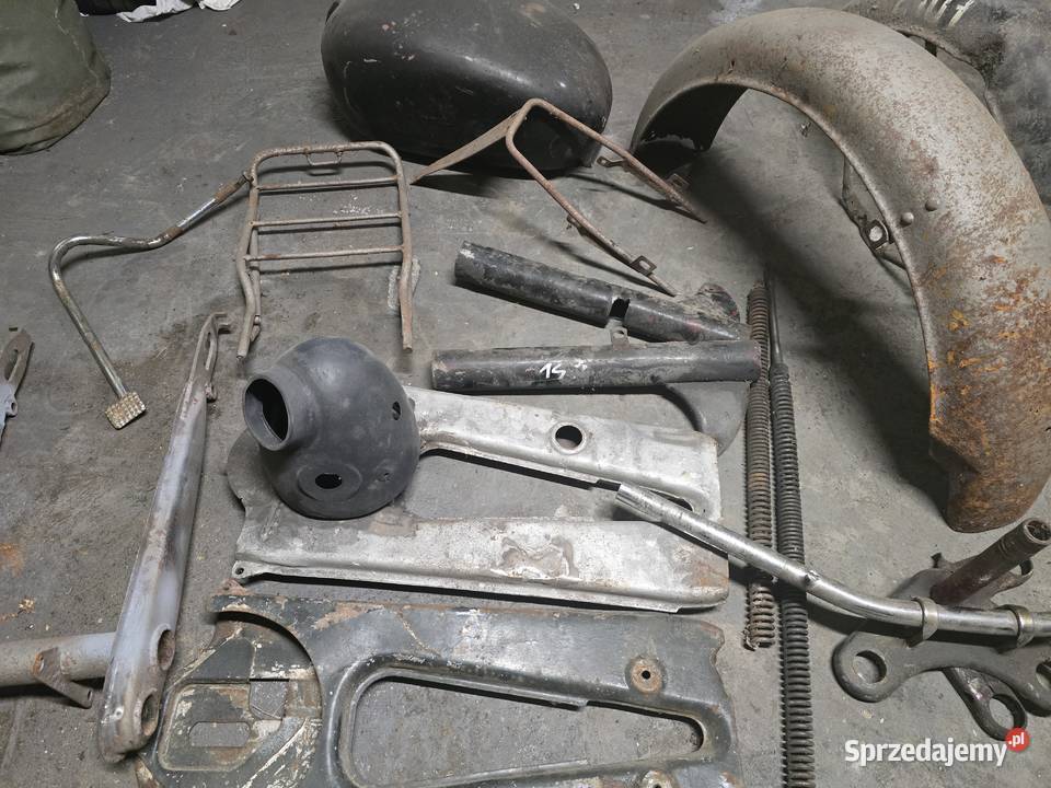 Wsk Garbuska 125 175 części błotniki półki Bolszewo