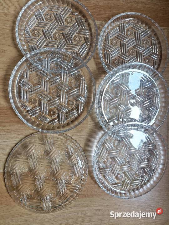 Talerzyki kryształowe 6 śląskie