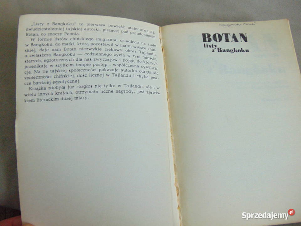 Botan listy z Bnagkoku Lublin