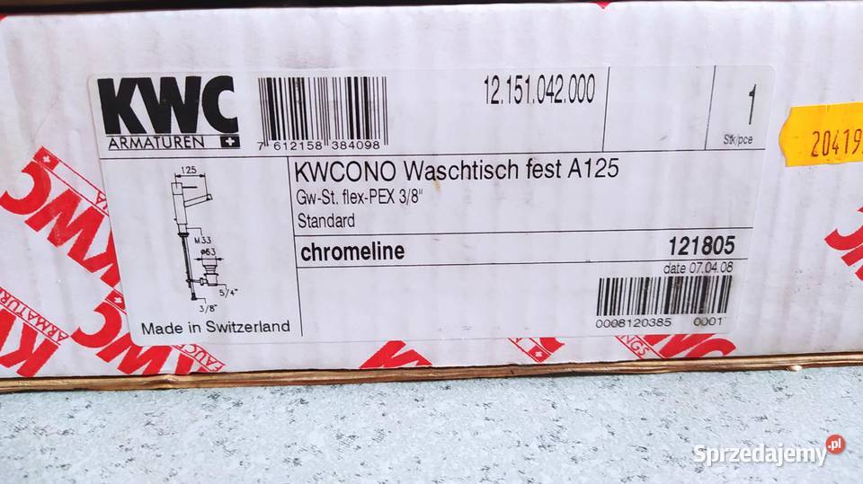 KWC Ono Bateria umywal jednootwor z korkiem Kalisz