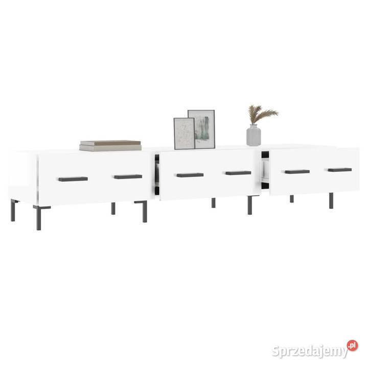 Szafka pod TV wysoki połysk biała 150x36x30 Szafki mazowieckie Warszawa