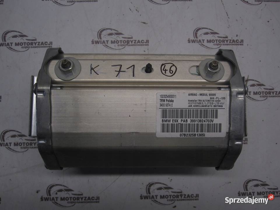 BMW E92 07r AIRBAG poduszka pasażera Kielce