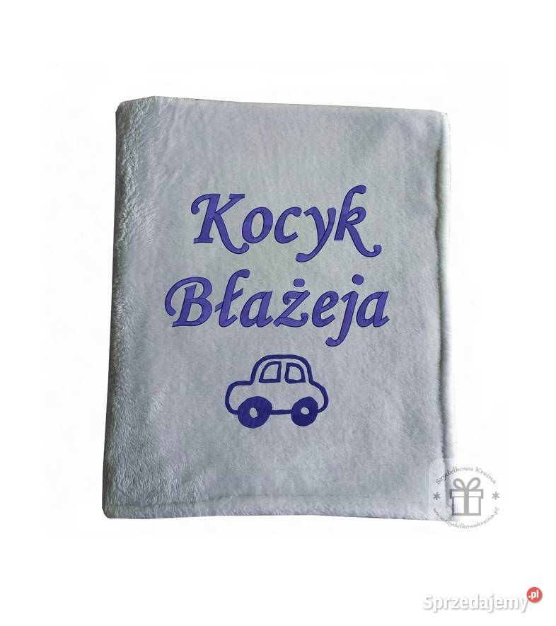 Kocyk haftowany dziecka prezent na Mikołajki Toruń