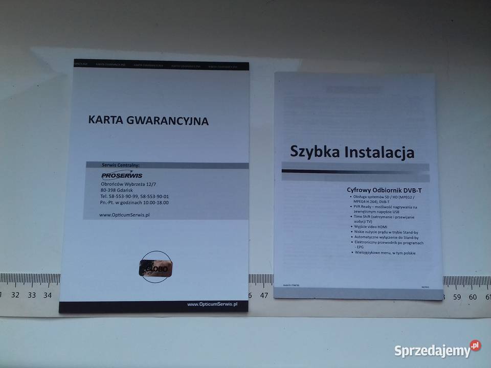 Opticum Dekoder STB HD T90 DVBT pilot HDMI TV Bydgoszcz