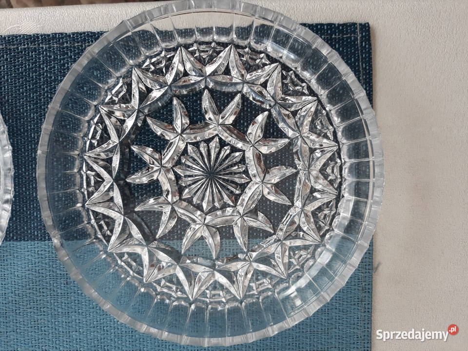 Talerzyki kryształowe 6 Aleksandrów Łódzki