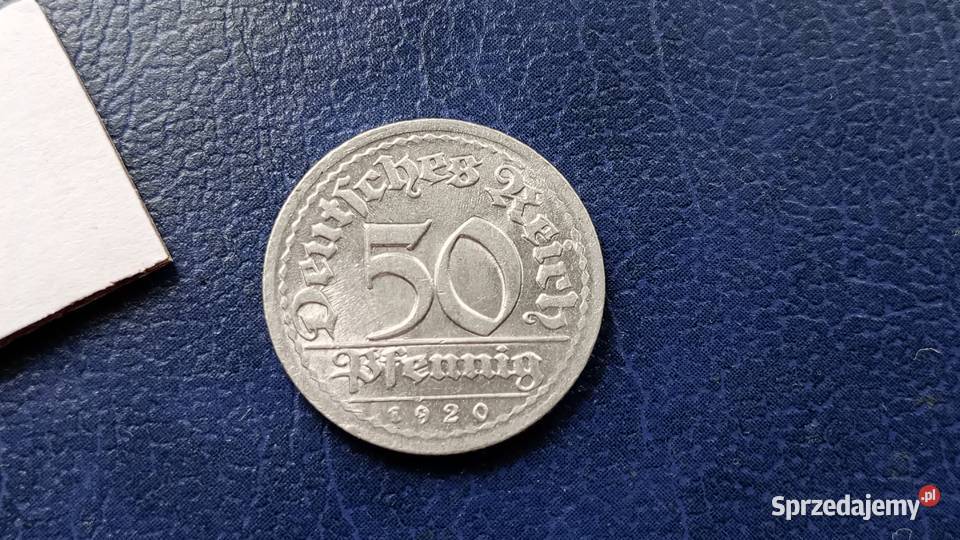 Stare monety 50 fenig 1920 E Niemcy podkarpackie Lesko sprzedam