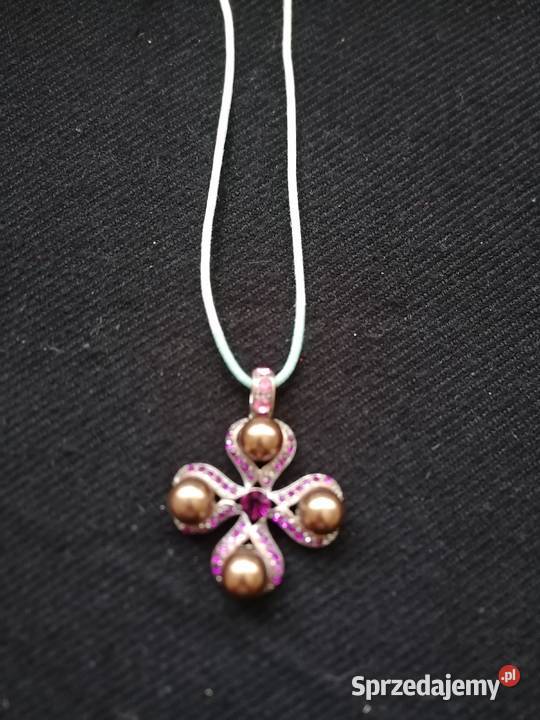 Naszyjnikwisior metaloplastyka ze szklanymi sprzedam