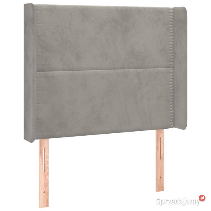 Zagłówek do łóżka z LED jasnoszary 83x16x118128 Warszawa