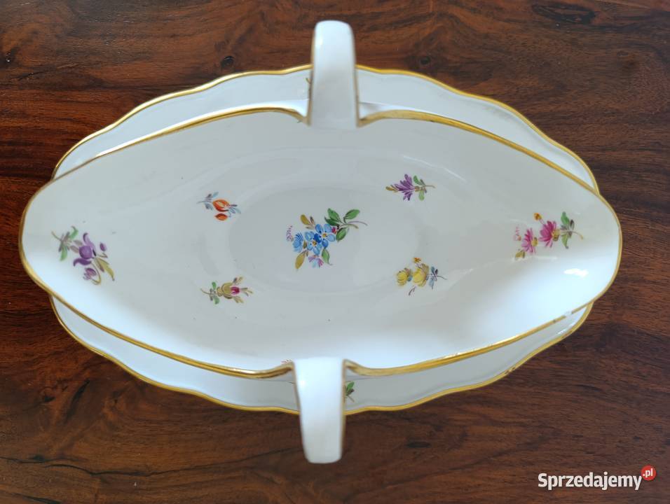 Porcelana MEISSEN Miśnia Sosjera kwiatki Gdańsk