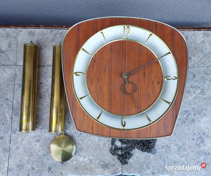 175 Stary zegar ścienny wagowy łańcuchowy lata ścienny Zegary Tczew