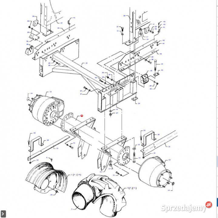 Massey Fergusson MF 30 oś przednia most Pozostałe Jastrzębniki