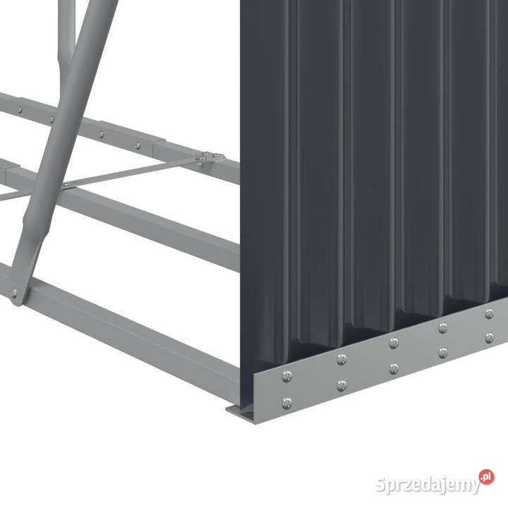 Stojak na drewno antracyt 180x45x100 stal Warszawa