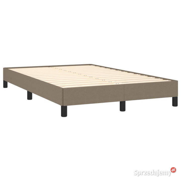 Łóżko kontynentalne z materacem taupe 120x190