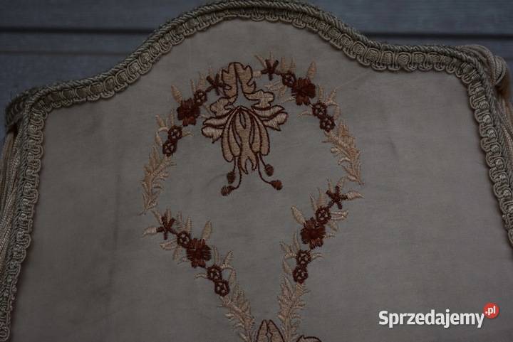 Stojąca Lampa z Brązu Abażur Vintage Lampka Kraków