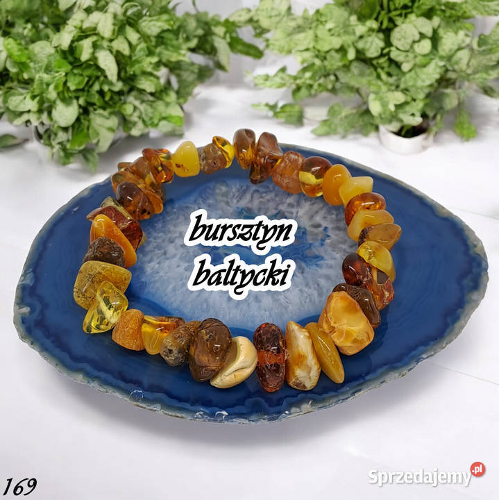 Bransoletka bursztyn bryłki miks Warszawa sprzedam