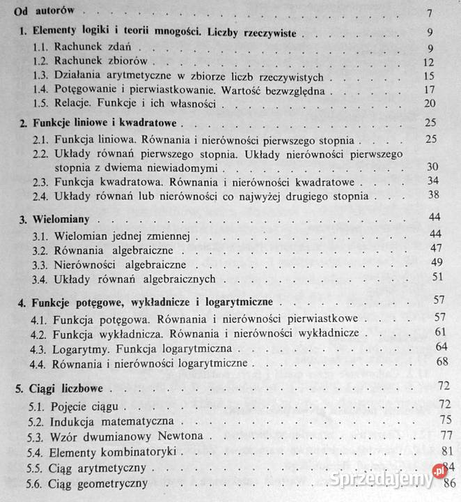 Matematyka maturzystów W Leksiński Macukow Pozostałe lubelskie Chełm