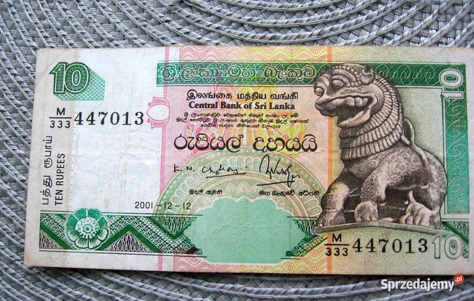 Sri Lanka 10 Rupi 2001r wielkopolskie Kalisz