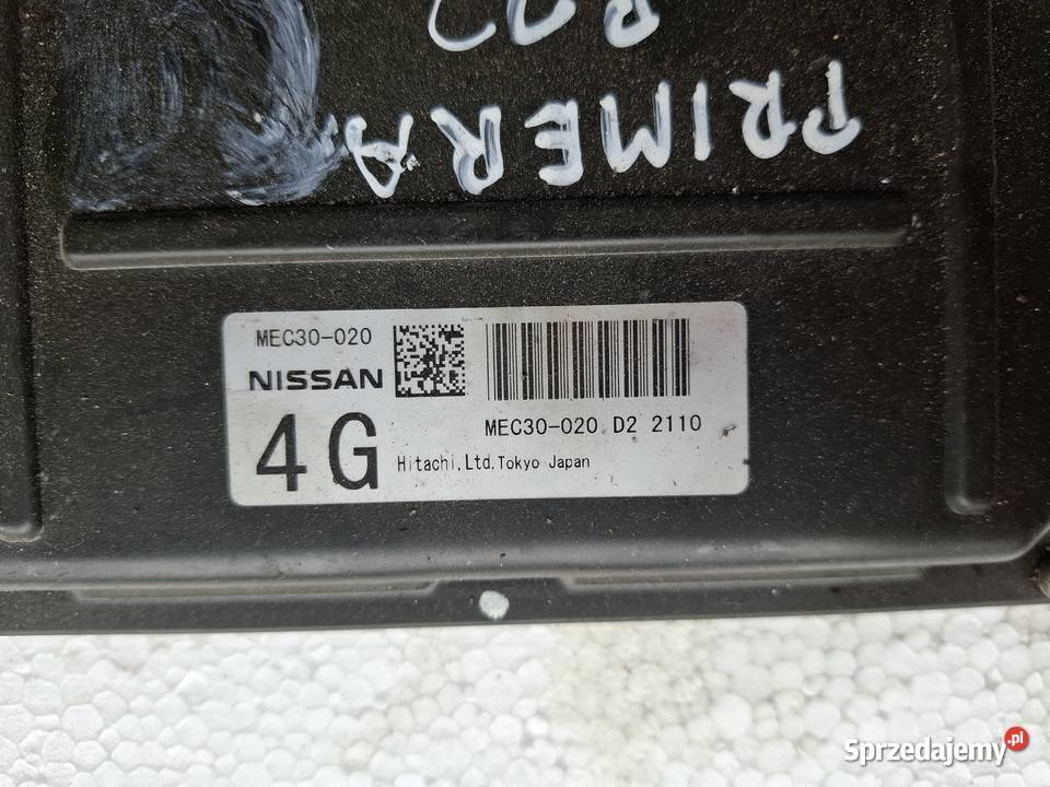 Sterownik Komputer Silnika Nissan Primera P12 lubelskie Wisznice