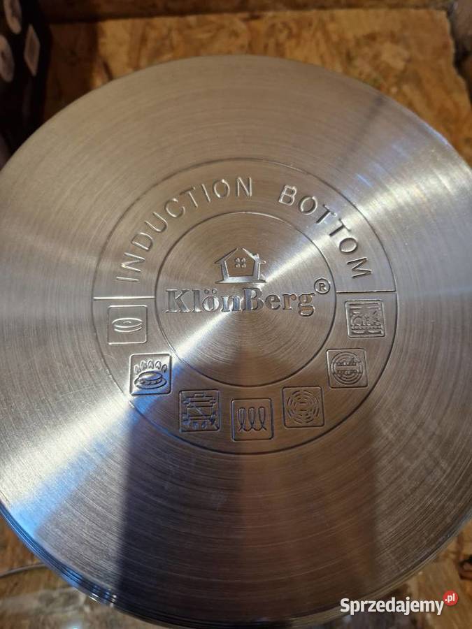 Zestaw dużych garnków ze stali KlnBerg 7 955L sprzedam