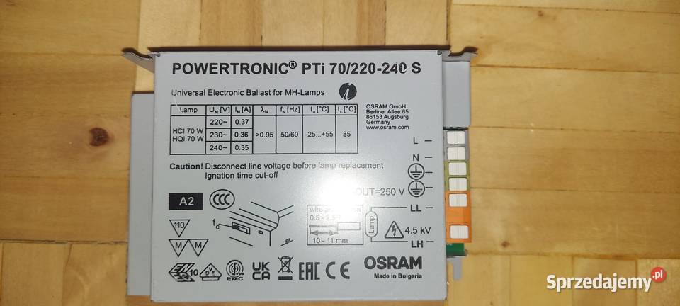 Statecznik elektroniczny PTi 70220240S Warszawa