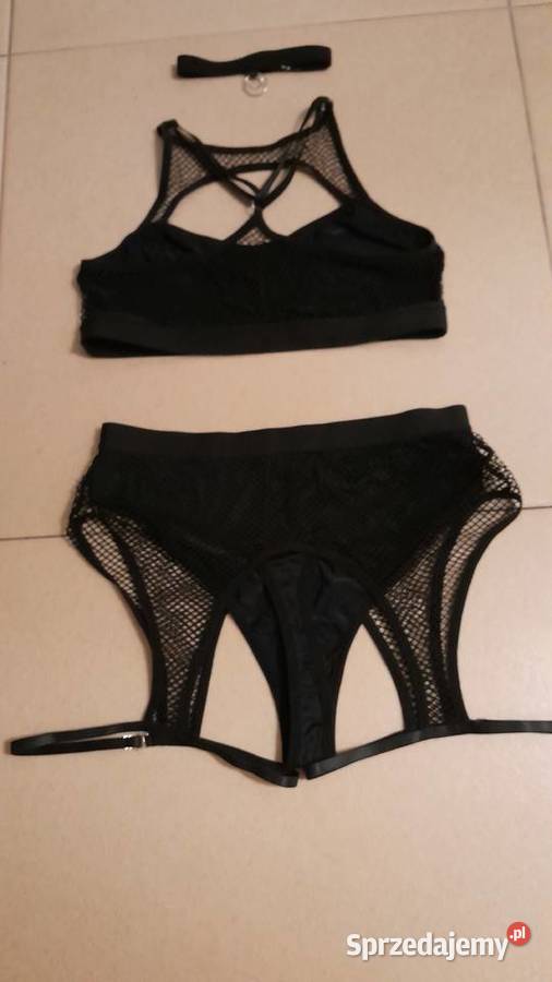 komplet zestaw strój pole dance czarny Warszawa