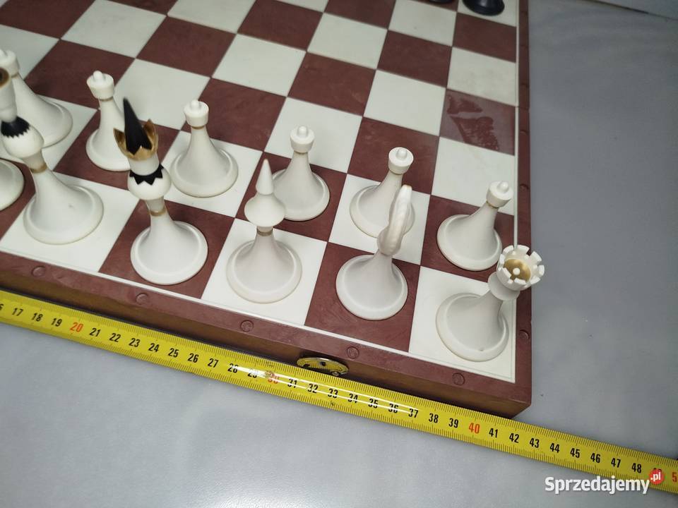 Zestaw Szachy duże 42x42 tworzywo Zgierz