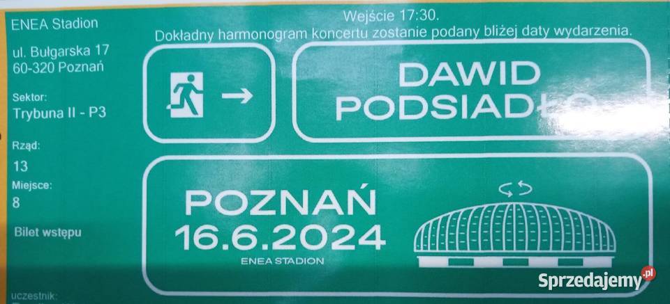 Bilaty Dawid Podsiadło Poznań 16.06.2024