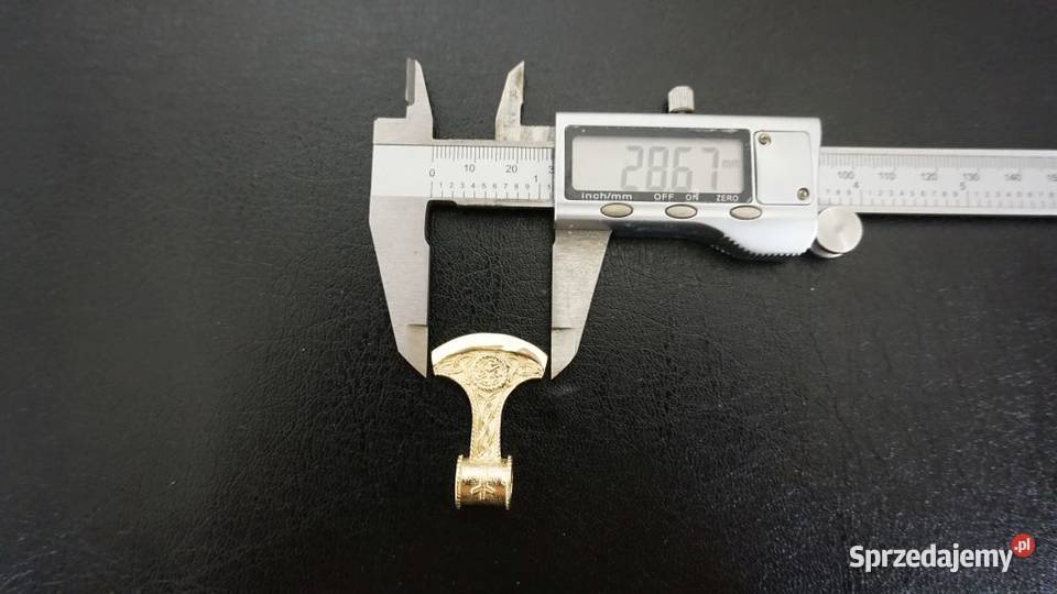 ZŁOTY WISIOREK ZAWIESZKA MŁOT THOR 18G Warszawa