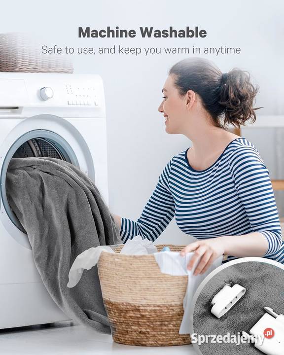 Duży Flannel Elektryczny koc podgrzewany Zawiercie