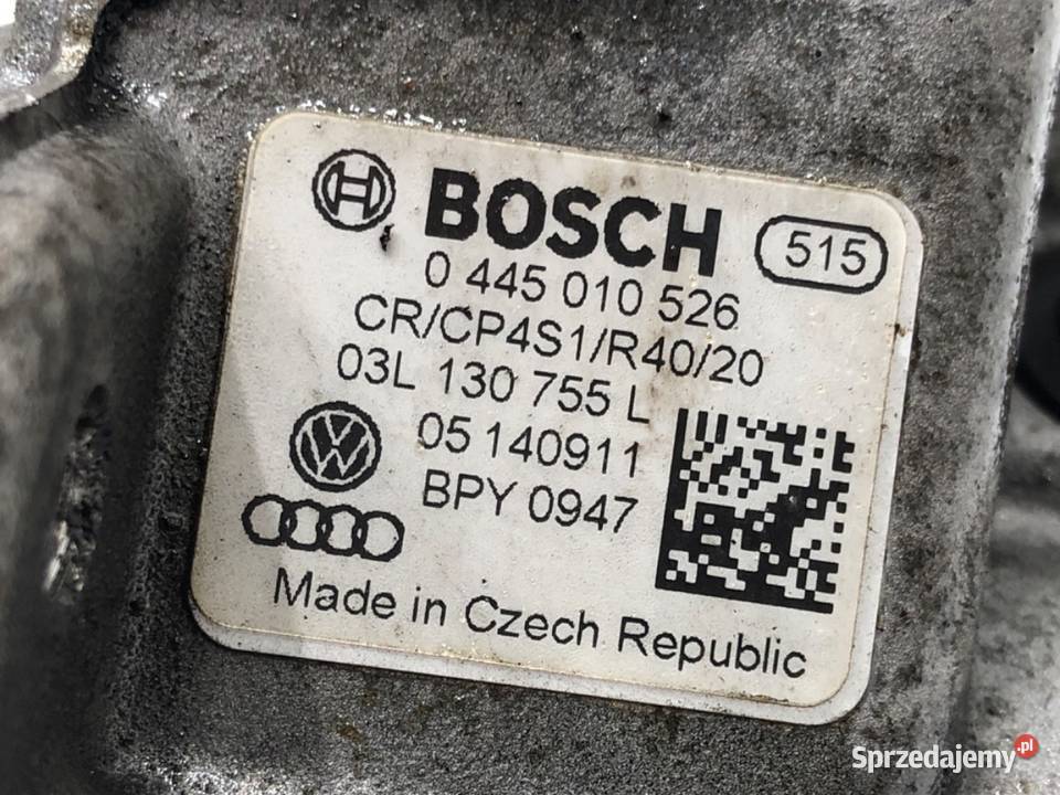 POMPA WTRYSKOWA VW PASSAT B7 0445010526 20 140 Pompy wtryskowe