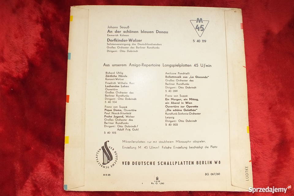 Płyta winylowa szelakowa Johan Straus Klasyka Żary