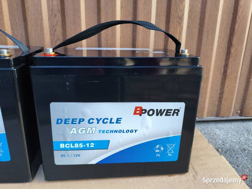 AKUMULATOR 12V 85Ah AGMVRLAŻELOWYDO Inne pojazdy i łodzie Trzeciewiec