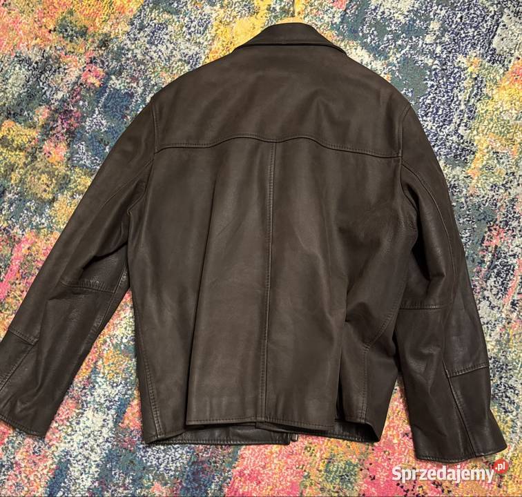 Kurtka skórzana męska xl Suchy Las gruba skóra