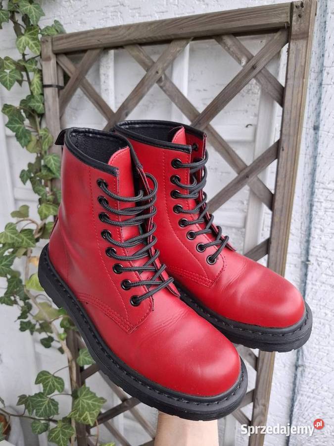 Czerwone botki 36 Primadonna wysokie buty glany małopolskie Kraków
