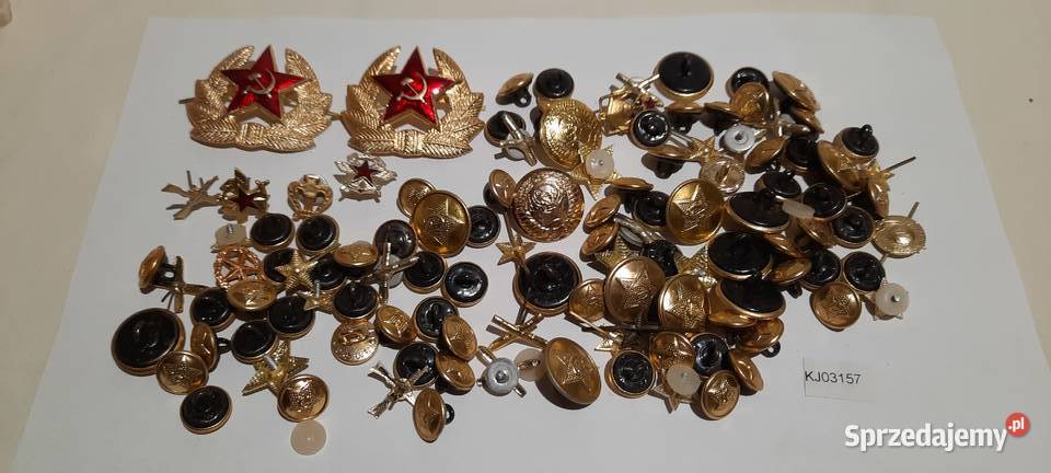 odznaczenia guziki ZSRR zestaw 6 KJ03157 mazowieckie Warszawa sprzedam