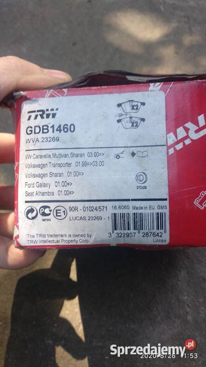 Klocki trv g db 1460 VW ford seat Ożarów sprzedam