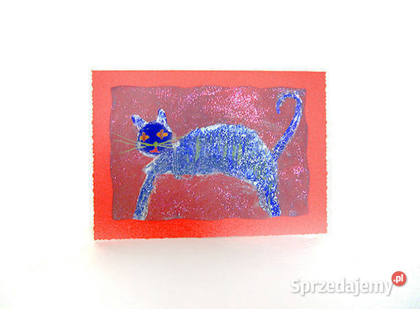 koty kartki ręcznie malowane kartki bajkowe warmińsko-mazurskie Olsztyn