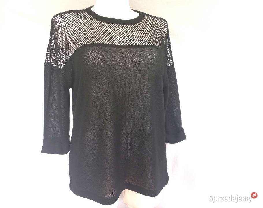 Bluzka czarna Sweterek rękaw 34 Cienkie r 40 Rozmiar 40(L) Swetry i golfy podlaskie Białystok