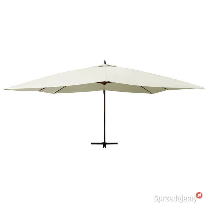 Wiszący parasol z drewnianym słupkiem 400x300 Warszawa