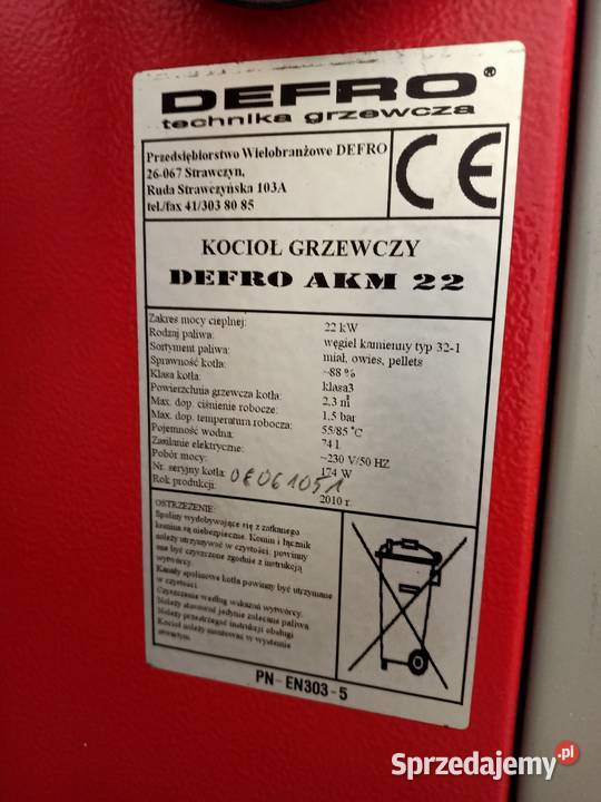 Części pieca Defro AKM 22KW Slim łódzkie Piotrków Trybunalski
